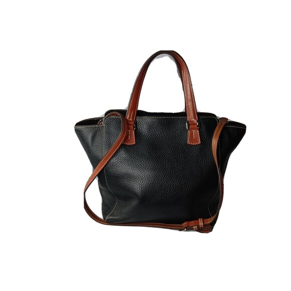 Dooney Bourke East West Cambridge Shopper Tote Handbag Black & Brown - Picture 6 of 14
